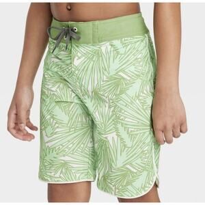 Art Class Boys' Green Palm Printed Swim Trunks Size 8 NEW